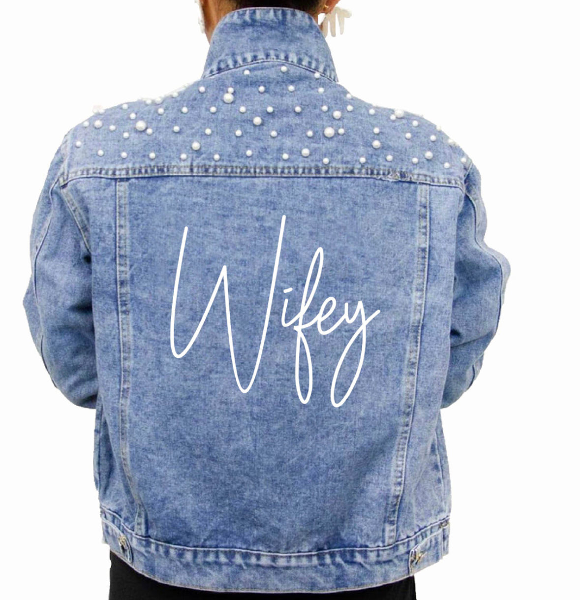 Denim Pearl Jacket – Eleven Eleven Bridal