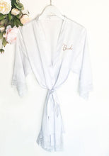 Load image into Gallery viewer, Bridal Party Satin Lace Robes