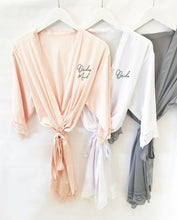 Load image into Gallery viewer, Bridal Party Satin Lace Robes