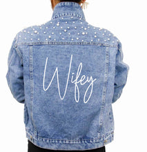 Load image into Gallery viewer, Denim Pearl Jacket
