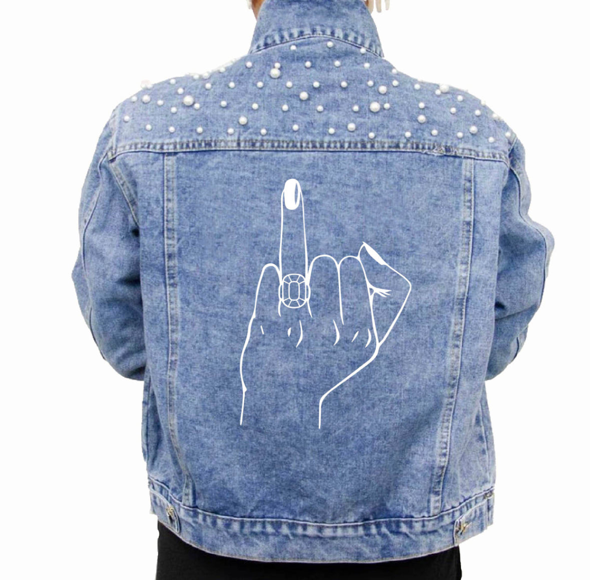 Denim Pearl Jacket – Eleven Eleven Bridal