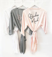 Load image into Gallery viewer, Bridal Party Satin Lace Robes
